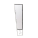 ŚCIANKA DO DASZKA ŁUKOWEGO RETRO 1200X530X300 BIAŁA