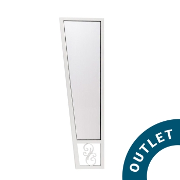 ŚCIANKA DO DASZKA ŁUKOWEGO RETRO 1800X530X300 BIAŁA OUTLET