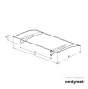 DASZEK EUROTOP 1400X900X170 BIAŁY 