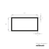 PROFIL ALUMINIOWY PROSTOKĄTNY 60X30X2MM 1MB