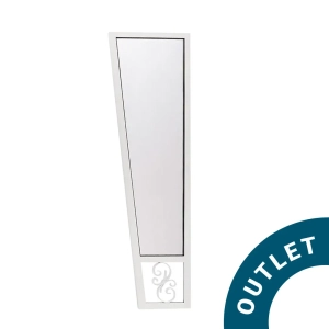 ŚCIANKA DO DASZKA ŁUKOWEGO RETRO 1800X530X300 BIAŁA OUTLET