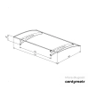 DASZEK EUROTOP 1400X900X170 BIAŁY 