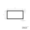 PROFIL ALUMINIOWY PROSTOKĄTNY 60X30X2MM 1MB